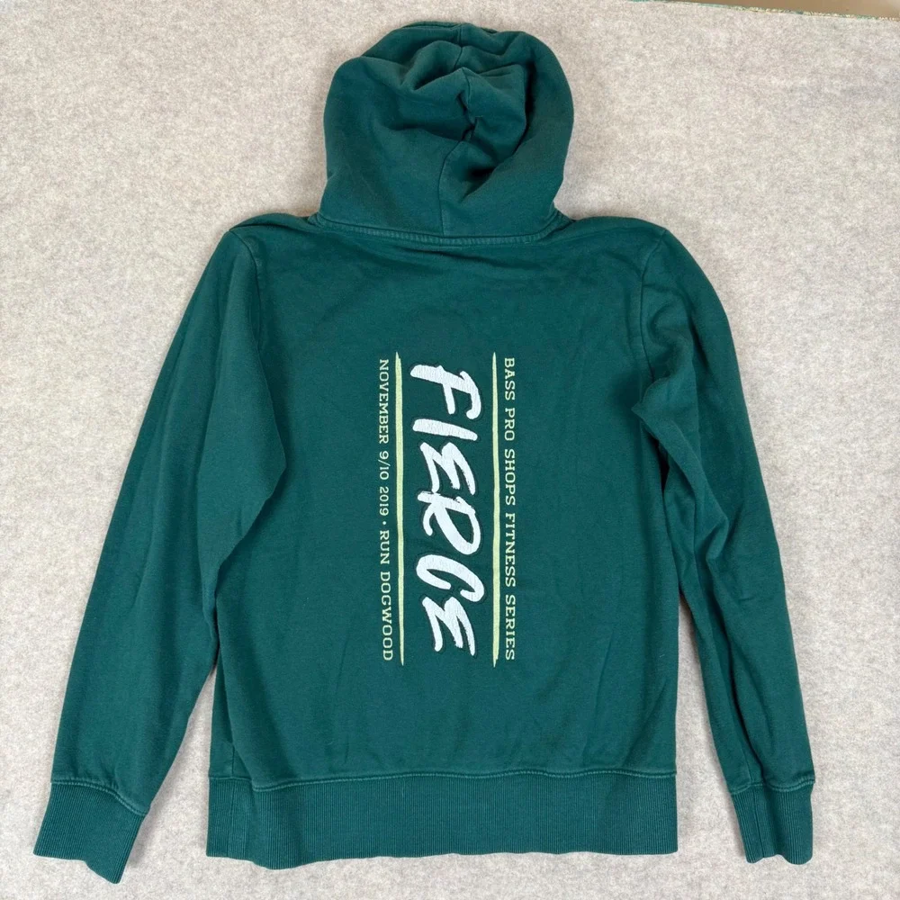 The North Face Hoodie Medium Dogwood Canyon Challenge Green Fierce A3X9J 0282